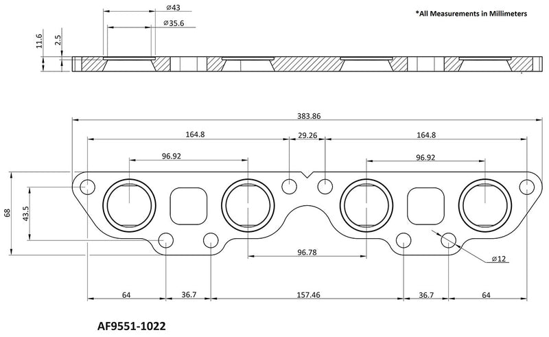 NISSAN SR20 HEADER FLANGE     ONLY STAINLESS STEEL CNC