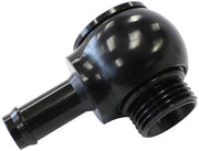 SLIMLINE -10ORB TO 1/2" BARB  90 DEG TIGHT RADIUS BLACK