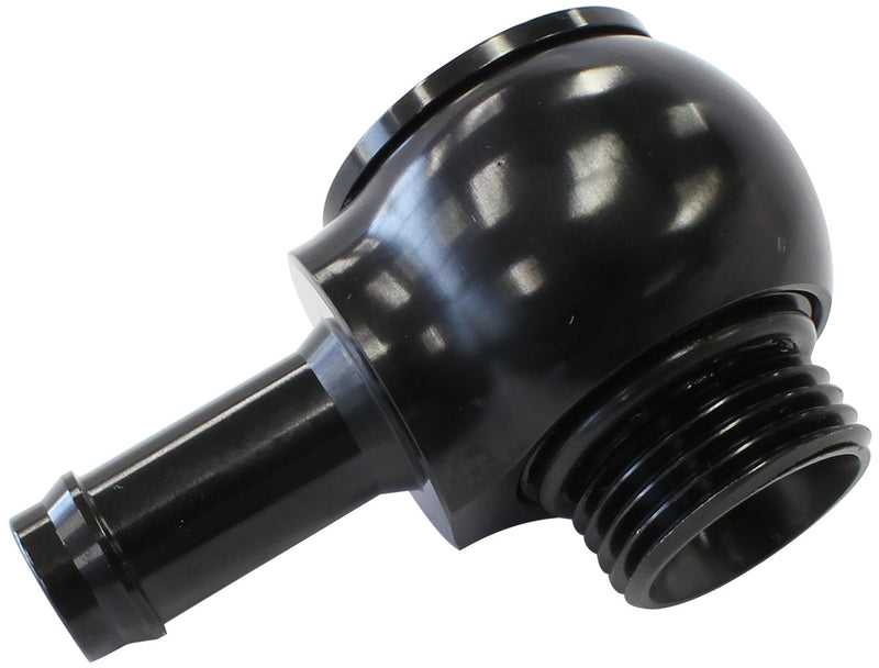 SLIMLINE -10ORB TO 1/2" BARB  90 DEG TIGHT RADIUS BLACK