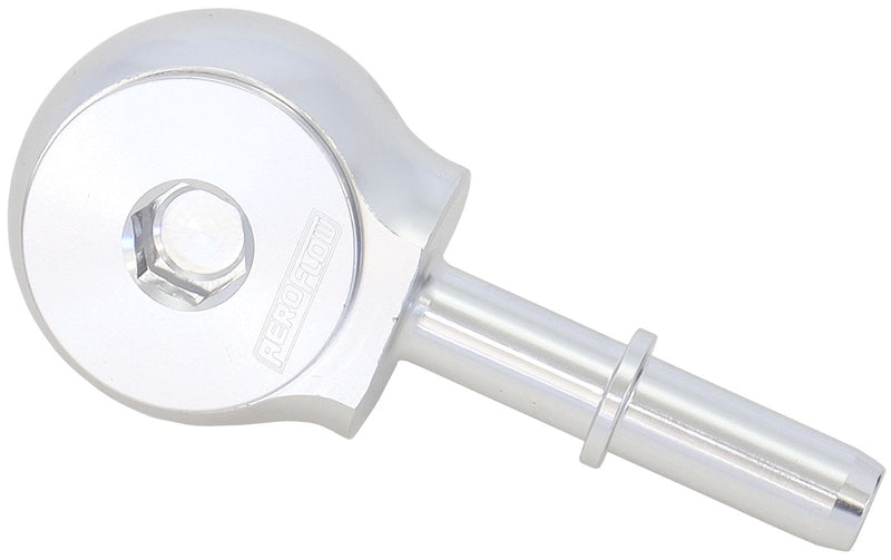 SLIMLINE -10ORB TO 5/16" EFI  PUSH ON 90 DEG TIGHT RADIUS   SILVER Aeroflow - AF 969-05-10