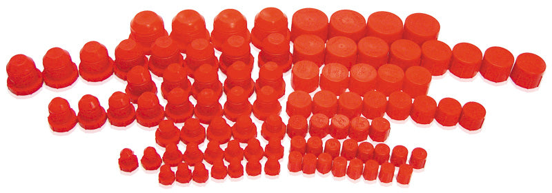 PLASTIC DUST CAP & PLUG 96 QTYASSORTED SIZES -3AN TO -20AN
