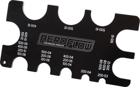 AEROFLOW BRAIDED HOSE GAUGE   TOOL GUIDE AN -3 to -20