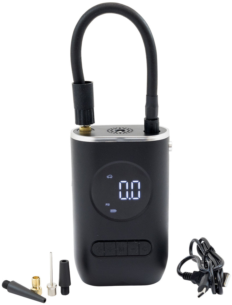 PORTABLE AIR COMPRESSOR       TYRE INFLATOR BATTERY CAR BIKE