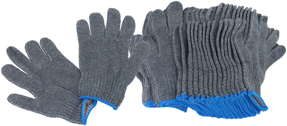 MULTI PURPOSE KNITTED GLOVES  12 PAIRS WORK SHOP MECHANIC