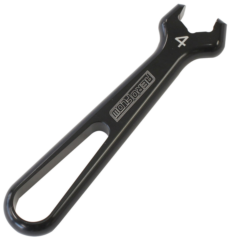ALLOY PRO WRENCH SINGLE -4AN  BLACK SINGLE -4AN PRO WRENCH