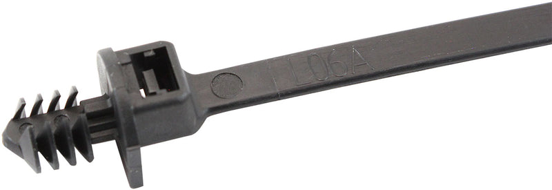 FIR TREE CABLE TIE 4.8x210mm  FIXED 25 PACK BLACK ZIP TIES