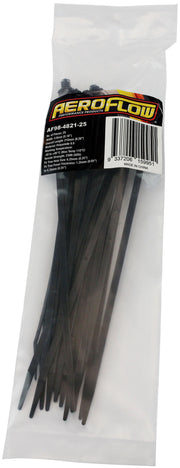 FIR TREE CABLE TIE 4.8x210mm  FIXED 25 PACK BLACK ZIP TIES