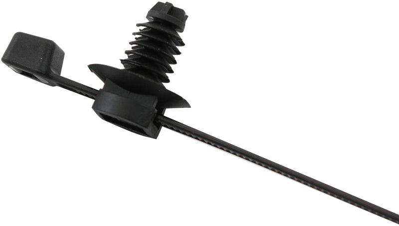 FIR TREE CABLE TIE 4.8x210mm 2PIECE 100 PACK BLACK ZIP TIES