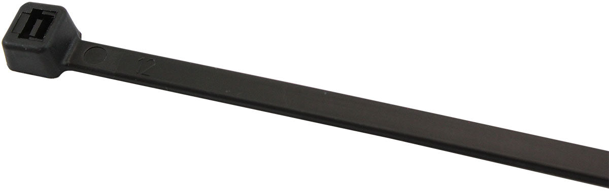 HIGH TEMP CABLE TIES 4.8x380mm100 PACK BLACK ZIP TIE PA46