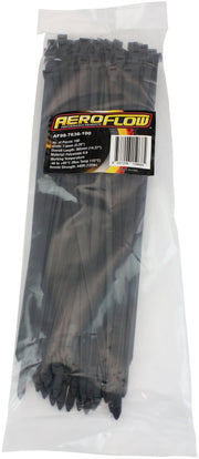CABLE TIES 7.6mm x 365mm      100 PACK BLACK ZIP TIE PA66