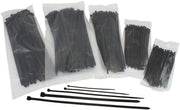 CABLE TIES BULK MULTI PACK    PA66 BLACK VARIOUS SIZES 500