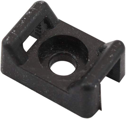 CABLE TIE SCREW MOUNTS 16mm x 10.7mm M3 HOLE PA66 25 PACK