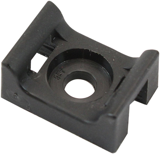 CABLE TIE SCREW MOUNTS 17mm x 12.9mm M3 HOLE PA66 100 PACK