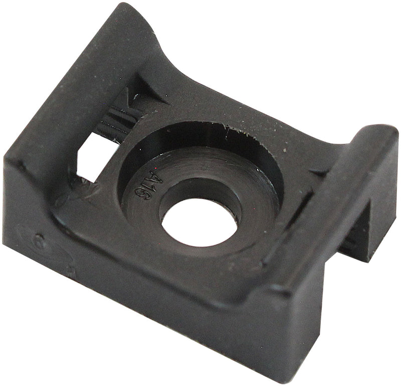 CABLE TIE SCREW MOUNTS 17mm x 12.9mm M3 HOLE PA66 50 PACK