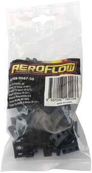 CABLE TIE SCREW MOUNTS 17mm x 12.9mm M3 HOLE PA66 50 PACK