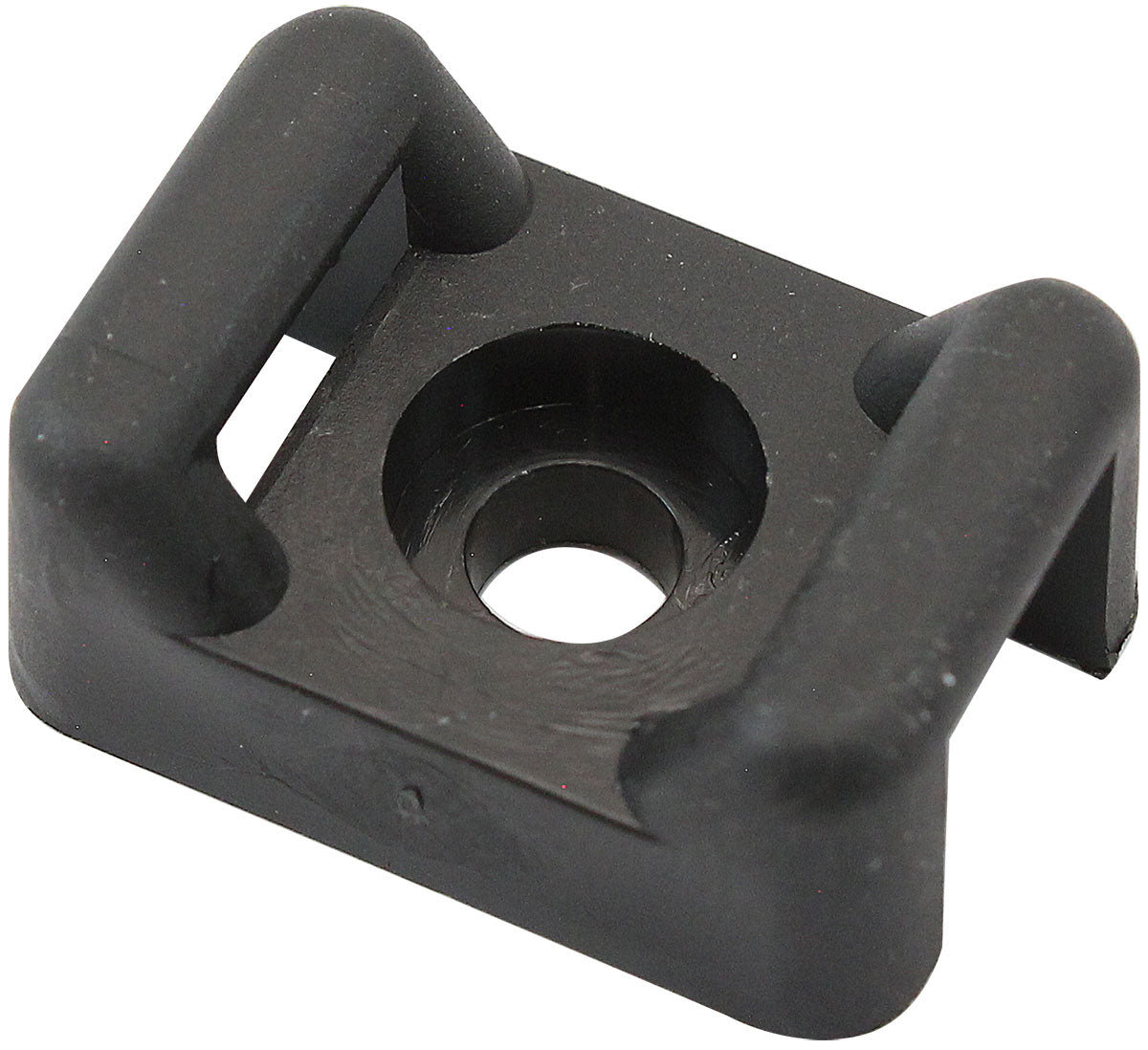 CABLE TIE SCREW MOUNTS 21mm x 15mm M4 HOLE PA66 100 PACK