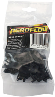 CABLE TIE SCREW MOUNTS 21mm x 15mm M4 HOLE PA66 25 PACK