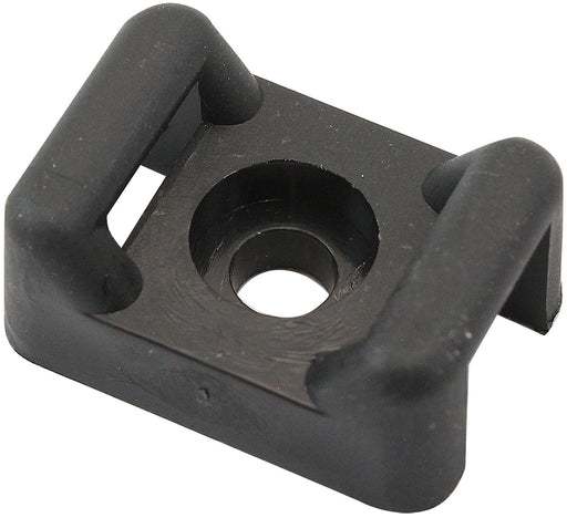 CABLE TIE SCREW MOUNTS 21mm x 15mm M4 HOLE PA66 25 PACK