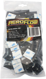 CABLE TIE MOUNTS 28mm x 28mm  NYLON 3M PAD MOUNT BLACK