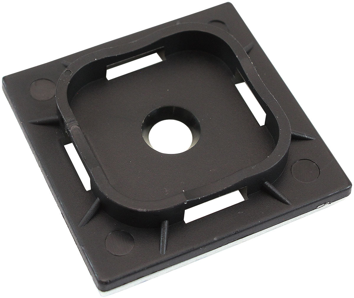 CABLE TIE MOUNTS 40mm x 40mm  NYLON 3M PAD MOUNT BLACK