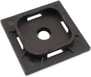 CABLE TIE MOUNTS 40mm x 40mm  NYLON 3M PAD MOUNT BLACK