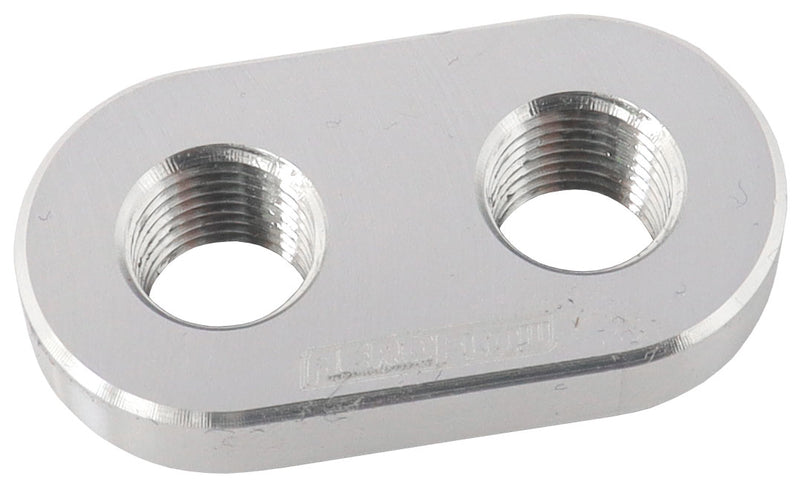 WELD IN ALLOY PLATE 1/8" NPT  x 2 PORTS VACUUM INTERCOOLER