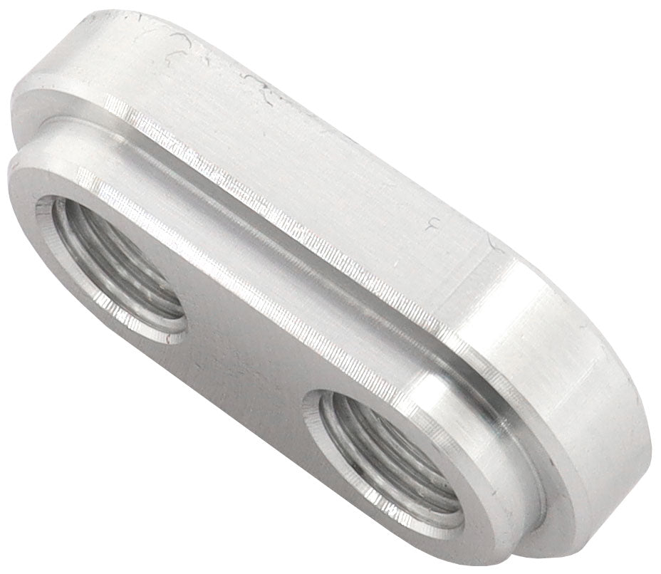 WELD IN ALLOY PLATE 1/8" NPT  x 2 PORTS VACUUM INTERCOOLER