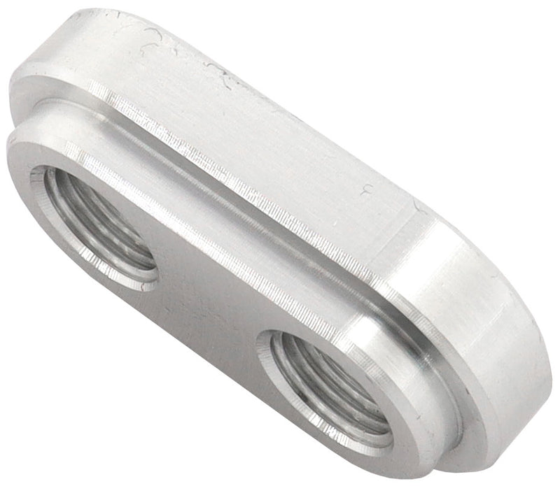 WELD IN ALLOY PLATE 1/8" NPT  x 2 PORTS VACUUM INTERCOOLER