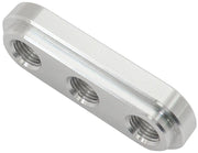 WELD IN ALLOY PLATE 1/8" NPT  x 3 PORTS VACUUM INTERCOOLER