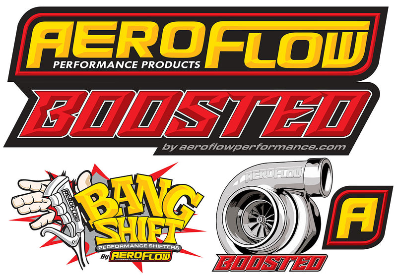 ASSORTED STICKER SHEET BOOSTEDAEROFLOW BANG SHIFT A4 SHEET