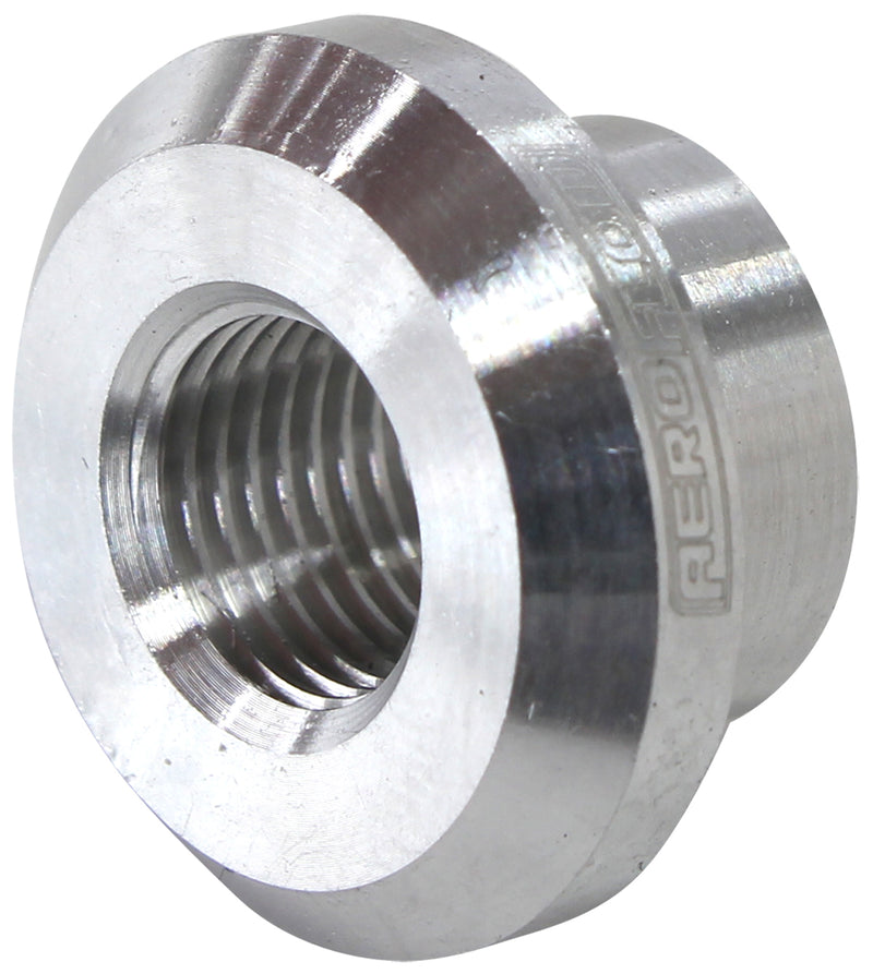 FEMALE WELD ON BUNG, M10x1.0  THREAD, ALUMINIUM