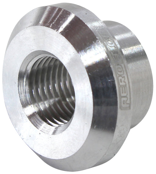 FEMALE WELD ON BUNG, M10x1.0  THREAD, ALUMINIUM