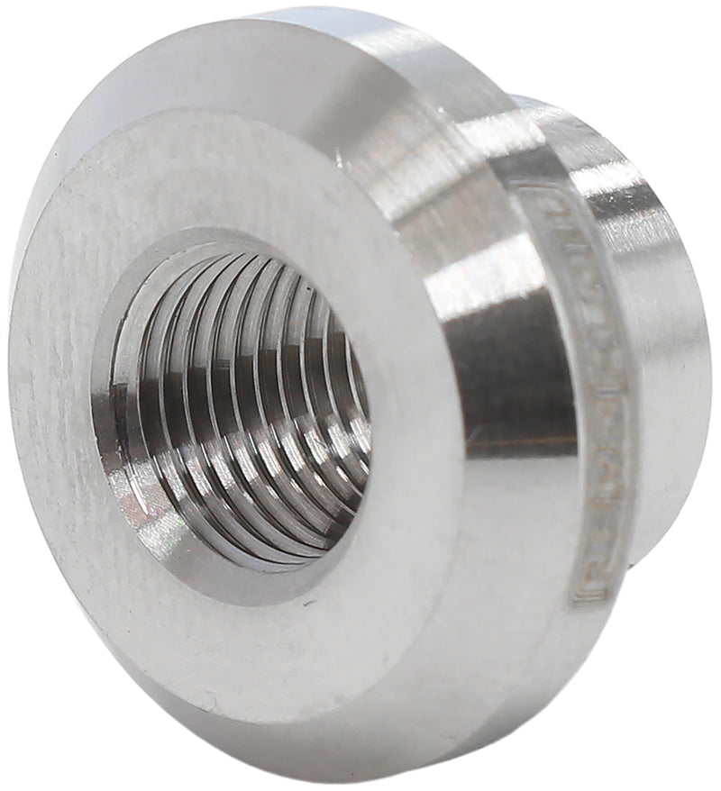 FEMALE WELD ON BUNG, M10x1.0  THREAD, STAINLESS STEEL