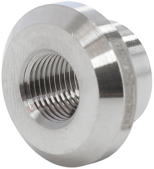 FEMALE WELD ON BUNG, M10x1.0  THREAD, STAINLESS STEEL