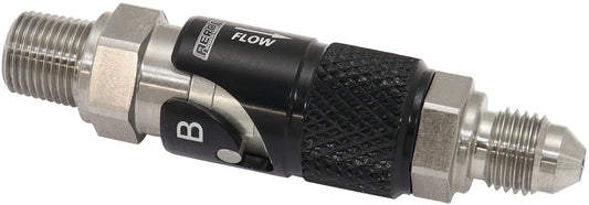QUICK RELEASE EPR SEAL -3AN   MALE TO 1/8" NPT FEMALE BLACK TITANIUM Aeroflow - AFQR106-03