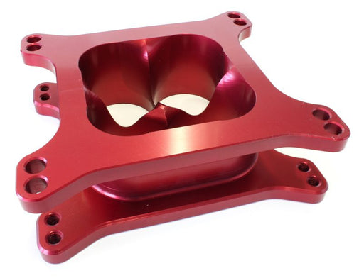 VELOCITY CARB SPACER 2" 4150  RED SQUARE BORE