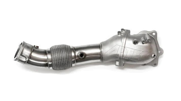 ARTEC PERFORMANCE MITSUBISHI EVO X 4B11 4" CAST OUTLET O2 HOUSING DUMP PIPE - 3" 2 BOLT OUTLET